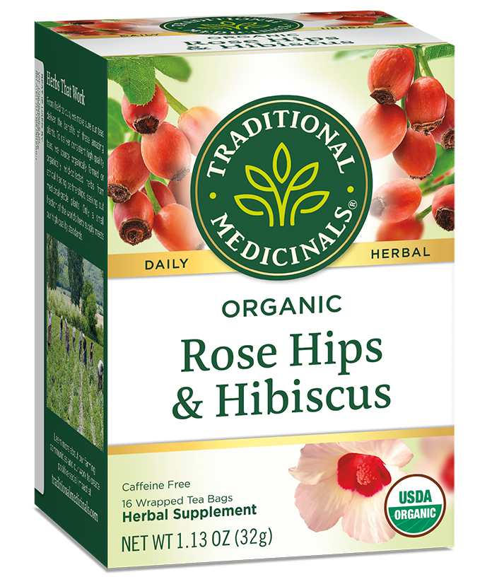 Traditional Medicinals Organic Rose Hips & Hibiscus Tea