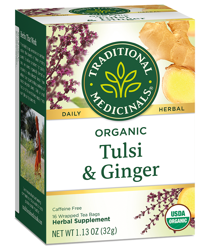 Traditional Medicinals Organic Tulsi & Ginger Tea