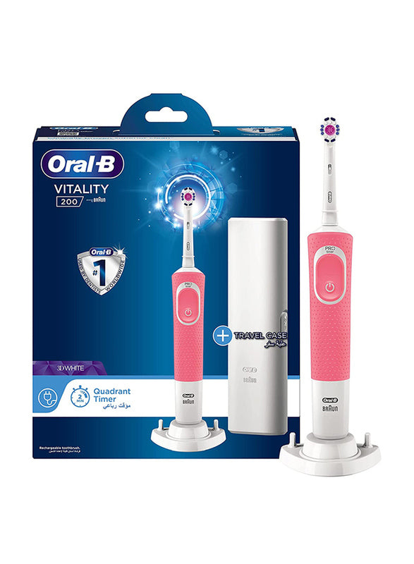 Oral B Vitality 200 Rechargeable Toothbrush with travel case