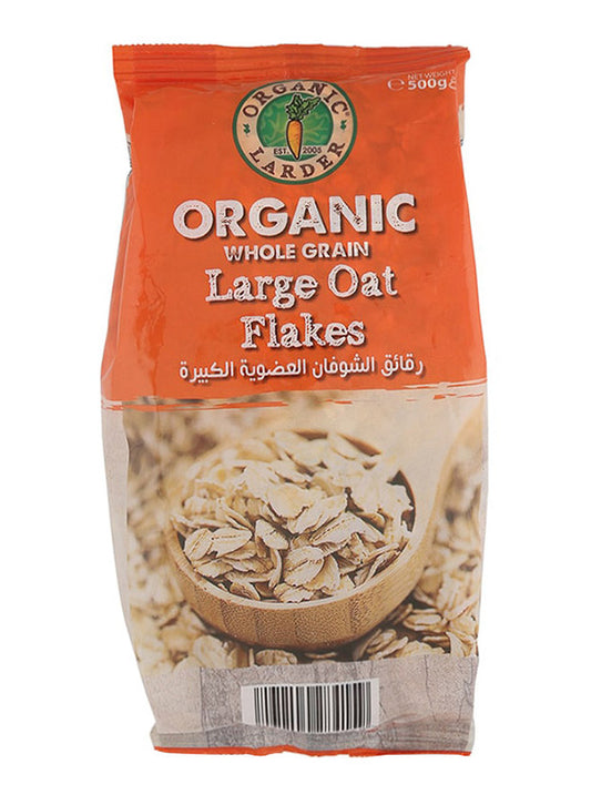 Organic Larder, Whole Grain Large oats flakes 500G