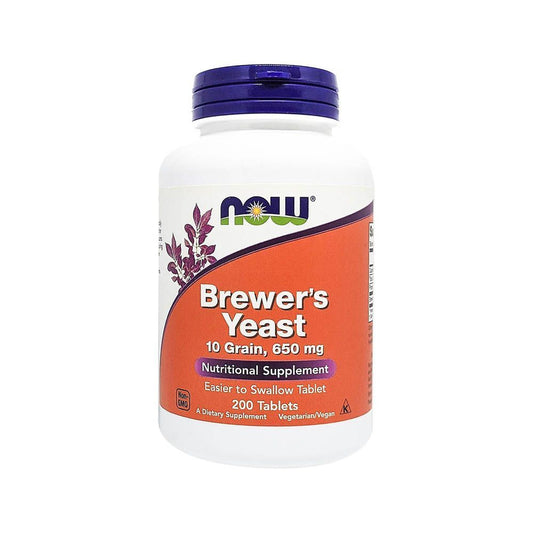 Now, Brewer's yeast 650mg, 200 tablets
