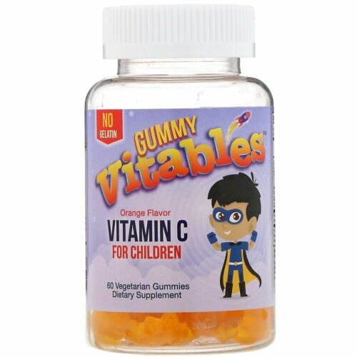 Vitables, Gummy Vitamin C For Children, Orange, 60's